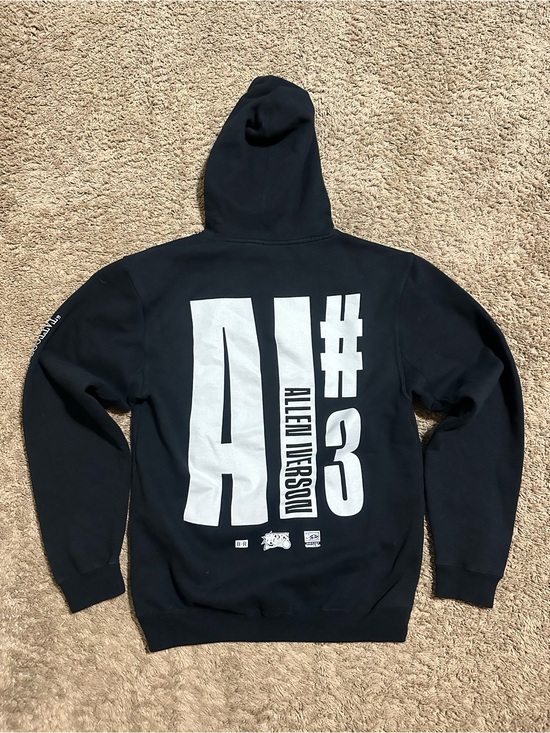 NBA Other - Vintage NBA Allen Iverson “triple black” hoodie 00s size medium